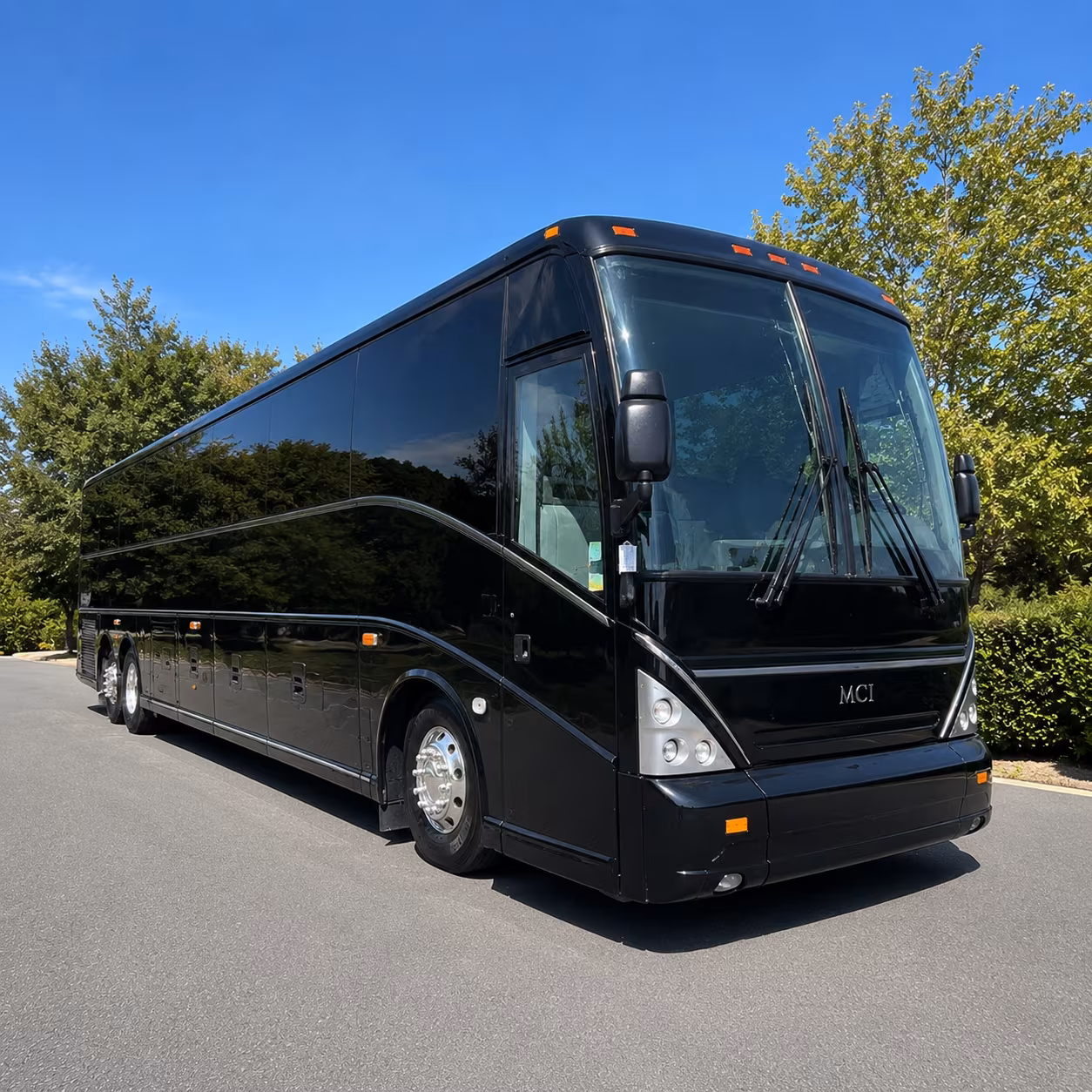 sandy springs charter bus services exterior